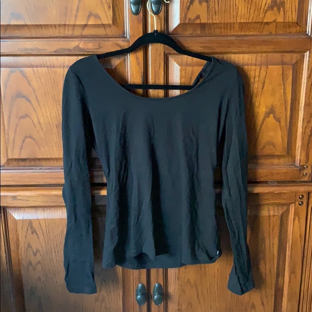 Black Fabletics long-sleeved shirt—EUC!